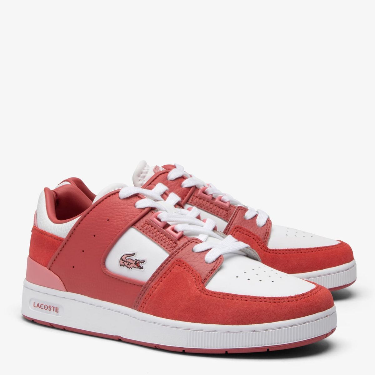 LACOSTE - Zapatilla Urbana Mujer Cuero Naranjo Lacoste