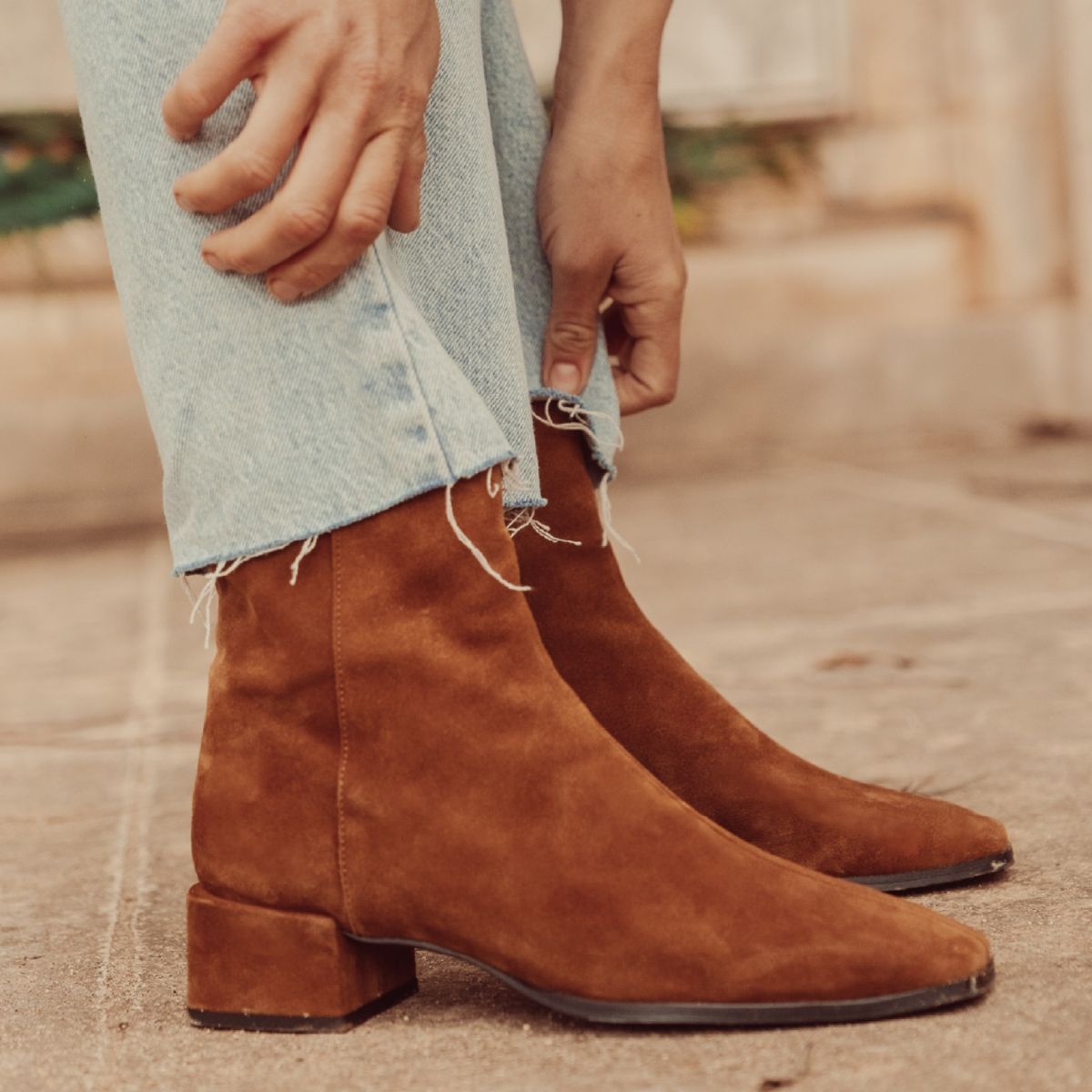 URCO - Botín Mujer Cuero Café Urco