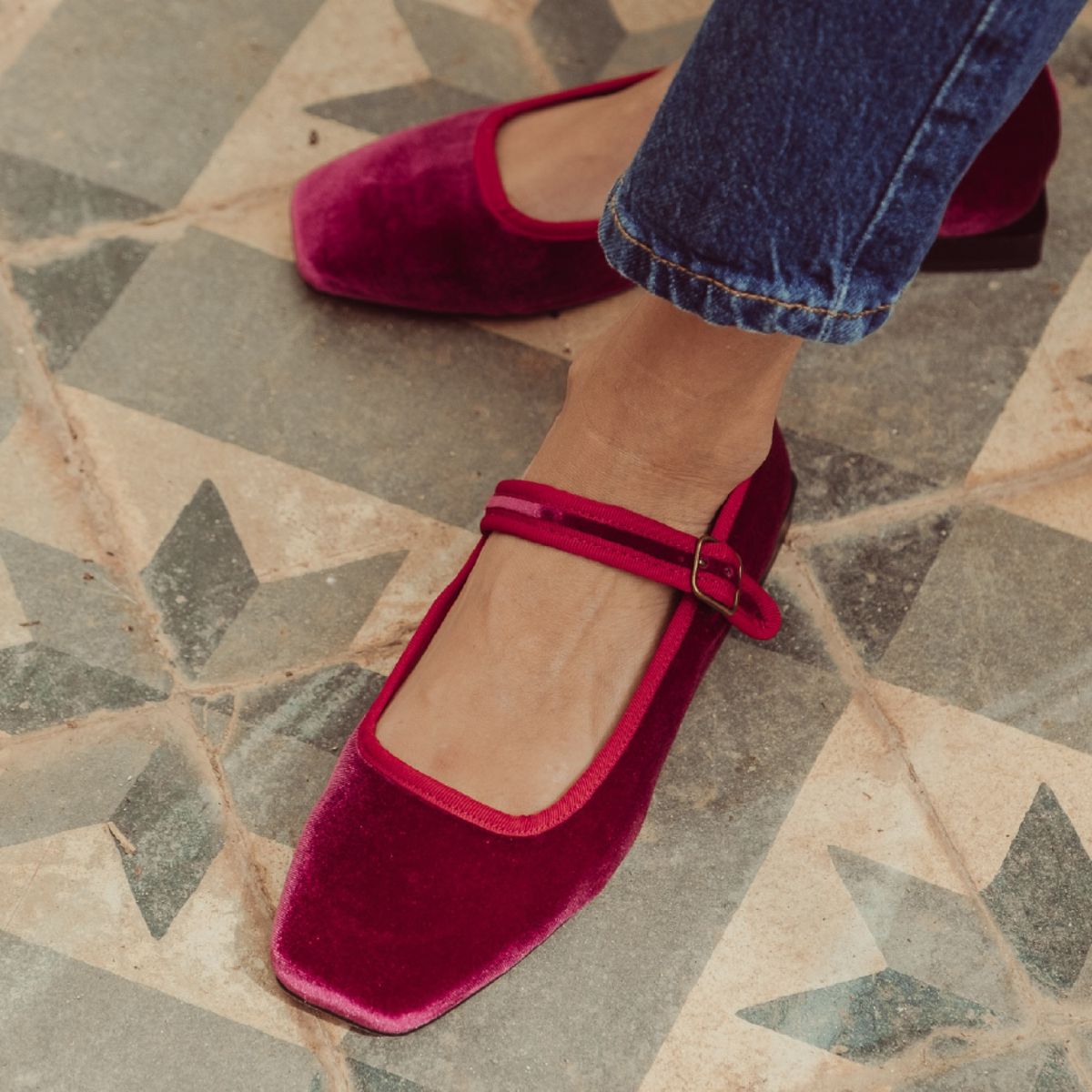 URCO - Ballerina Mujer Rojo Urco