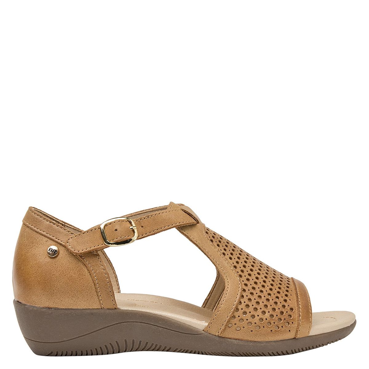 BRUNO ROSSI - Sandalia Mujer Cuero Café Bruno Rossi