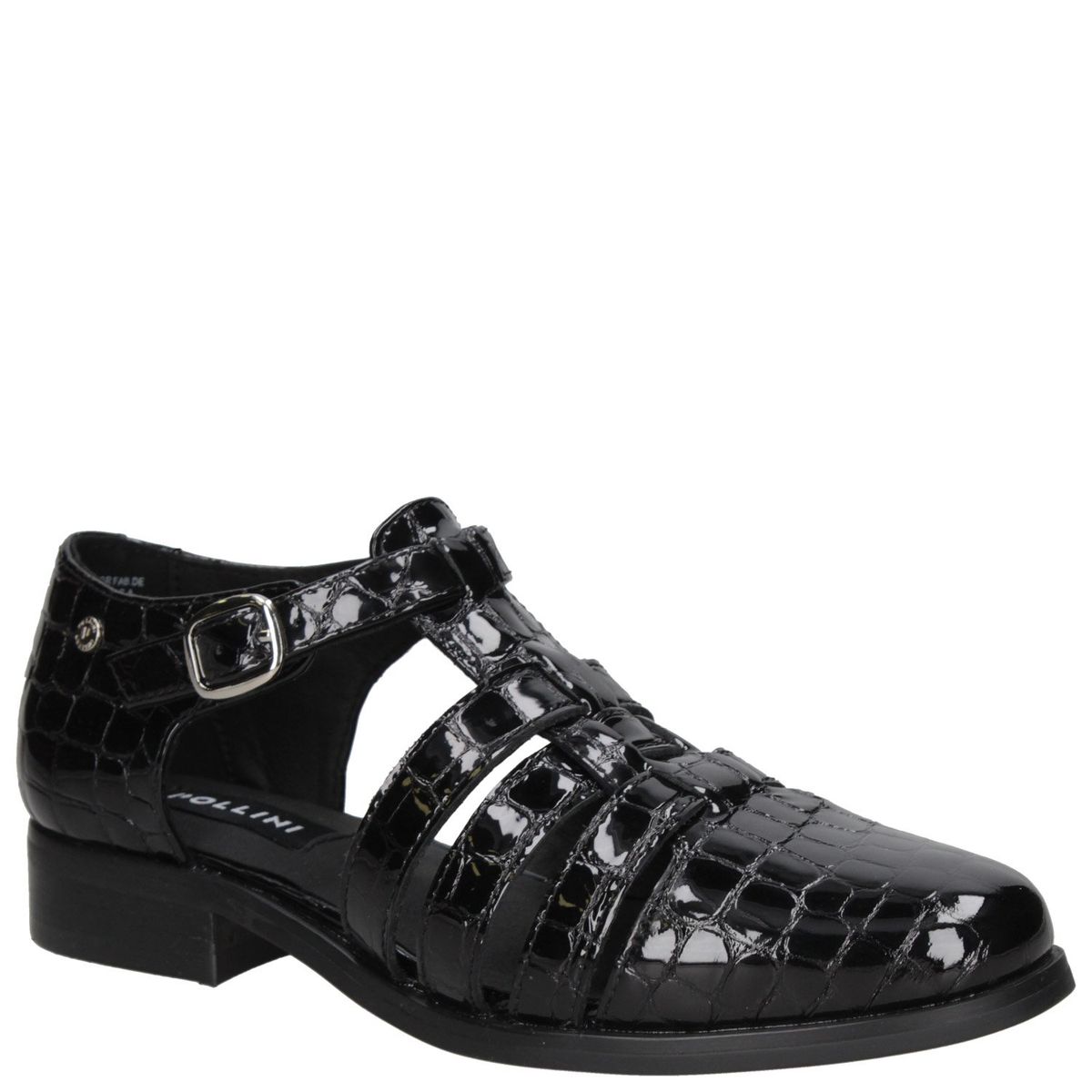 POLLINI - Zapato Casual Mujer Cuero Negro Pollini