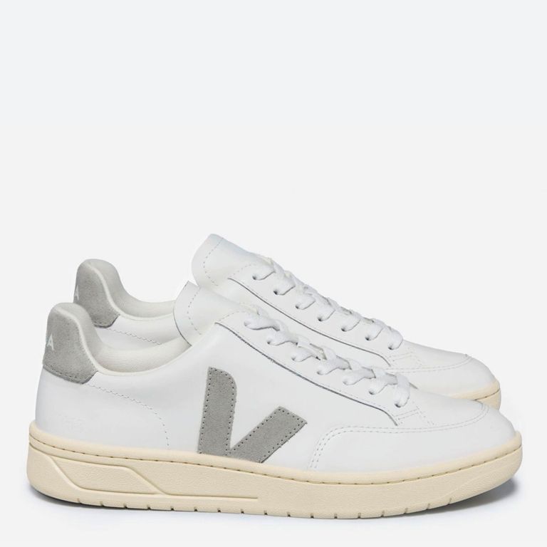 V-12 Zapatilla Urbana Mujer Cuero Blanco