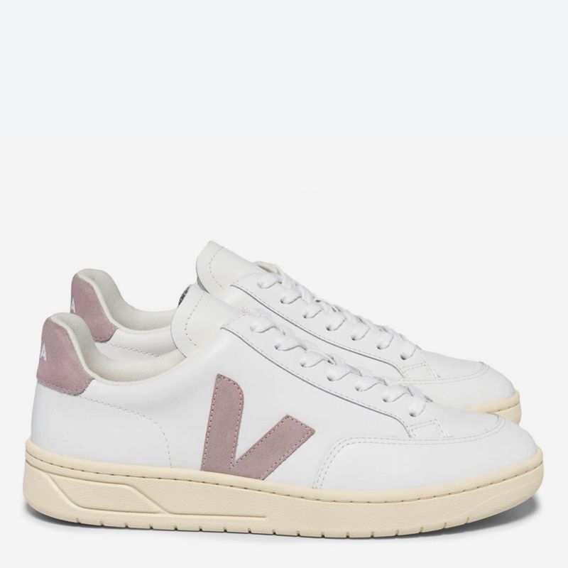 VEJA - V-12 Zapatilla Urbana Mujer Cuero Blanco Veja