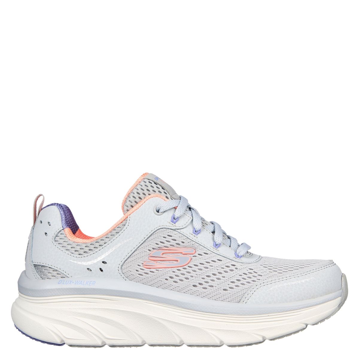 SKECHERS - Zapatilla Urbana Mujer Cuero Gris Skechers