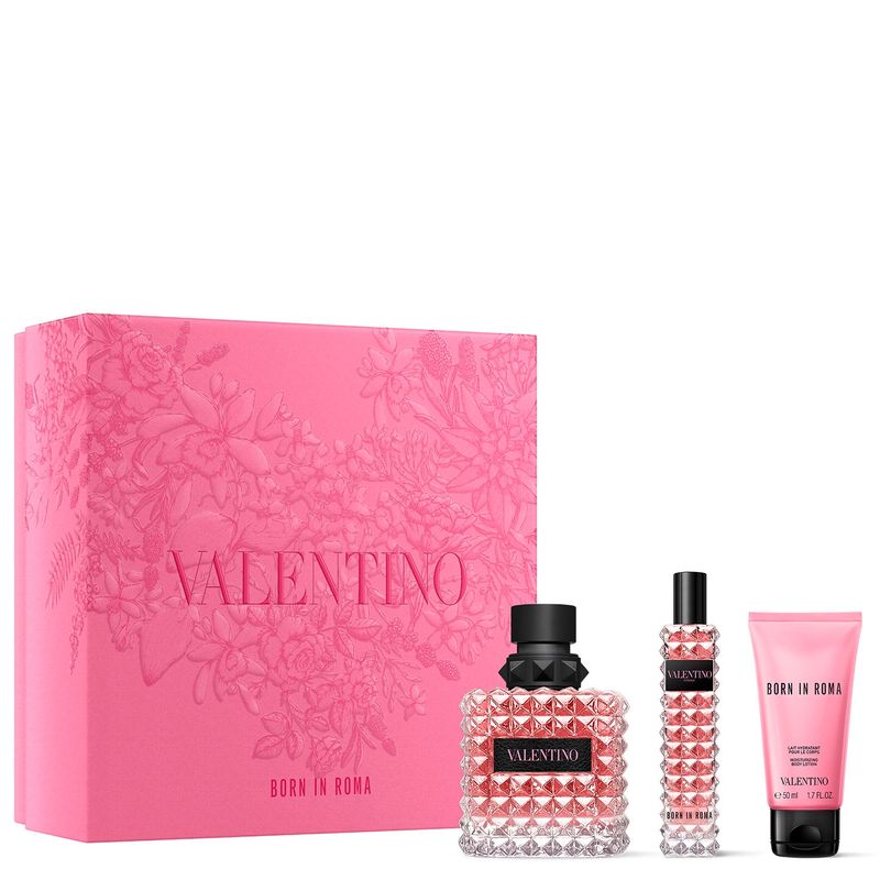 VALENTINO - Set Perfume Mujer Born In Roma Donna 100 Ml + 15 Ml + 50 Ml Body Lotion Valentino