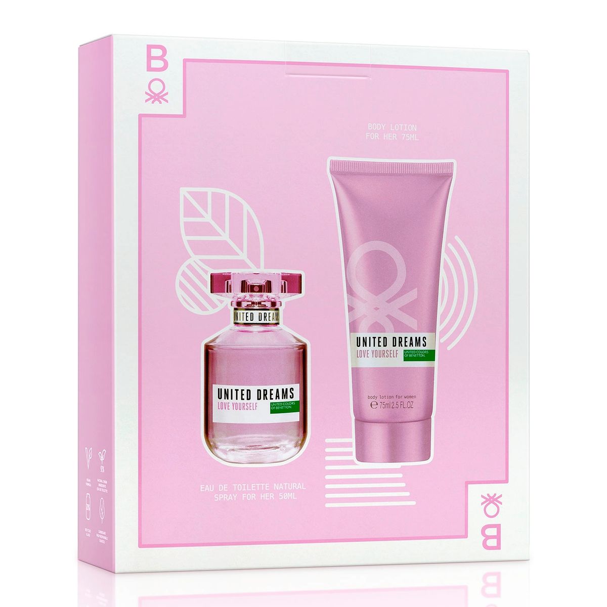 BENETTON - Set Perfume Mujer Ud Love Yourself 50Ml+Bl Benetton