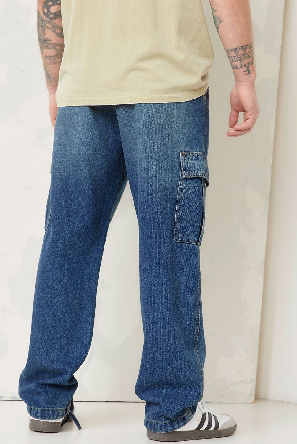 AMERICANINO - Jeans Cargo Americanino Calce Recto Algodón Hombre