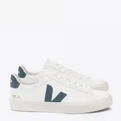 VEJA - Campo Zapatilla Urbana Hombre Cuero Blanco