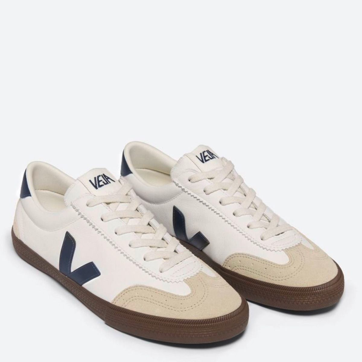 VEJA - Volley Zapatilla Urbana Hombre Cuero Blanco Veja