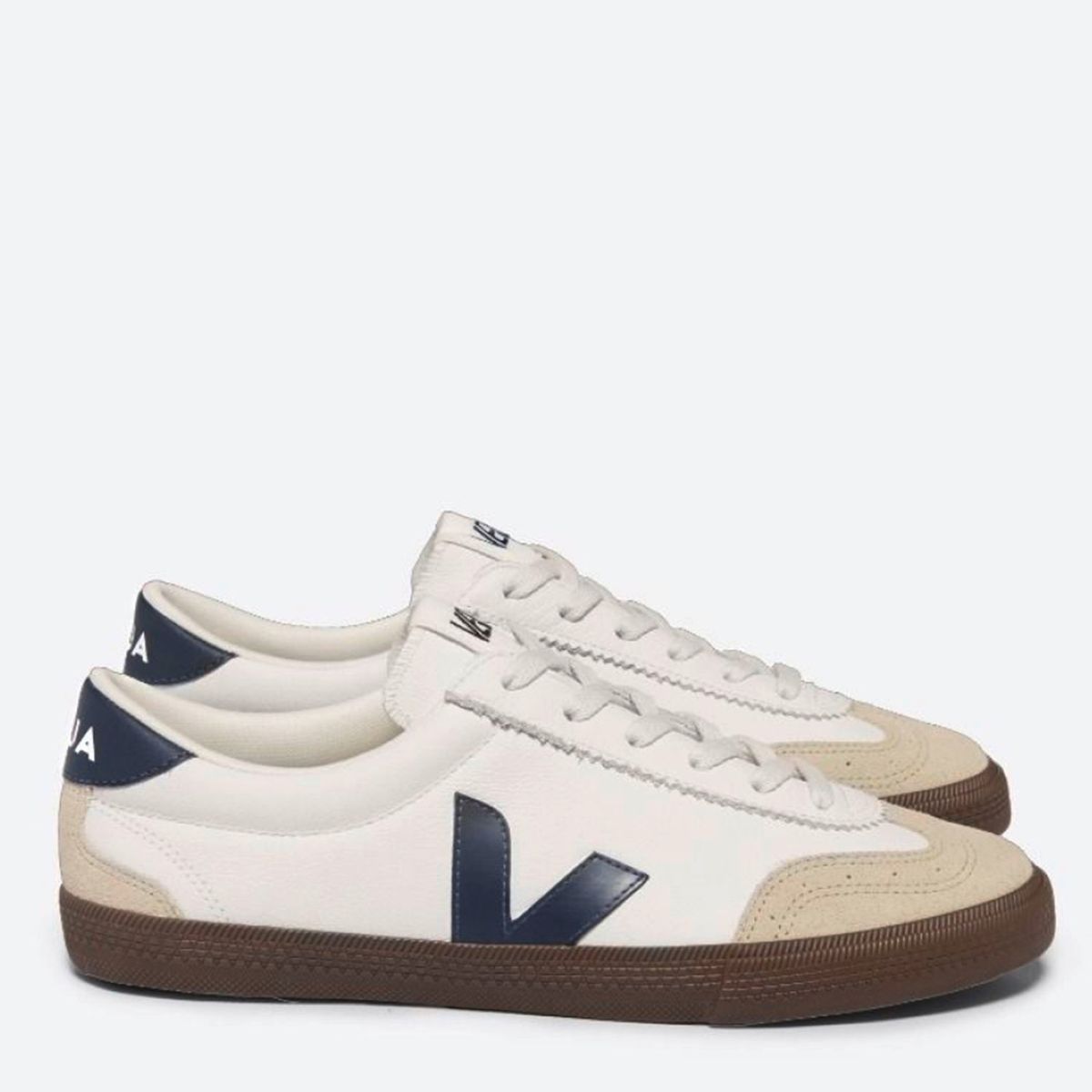VEJA - Volley Zapatilla Urbana Hombre Cuero Blanco Veja