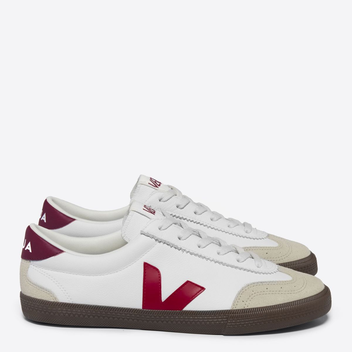 VEJA - Volley Zapatilla Urbana Mujer Cuero Blanco Veja