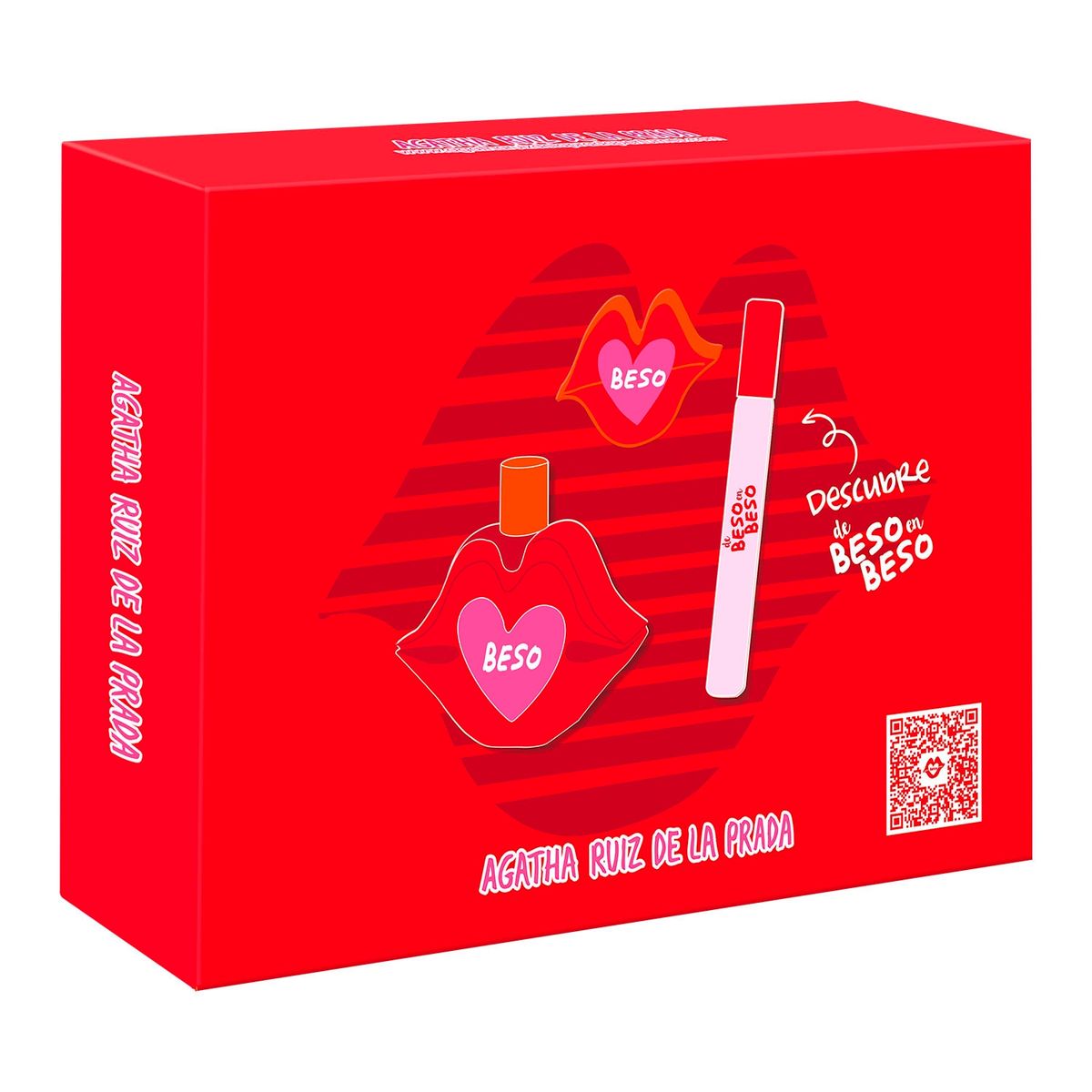 AGATHA RUIZ DE LA PRADA - Set Regalo Agatha Ruiz de la Prada Perfume Mujer Beso EDT 100ml + Megaspritzer 10ml Agatha Ruiz de la Prada