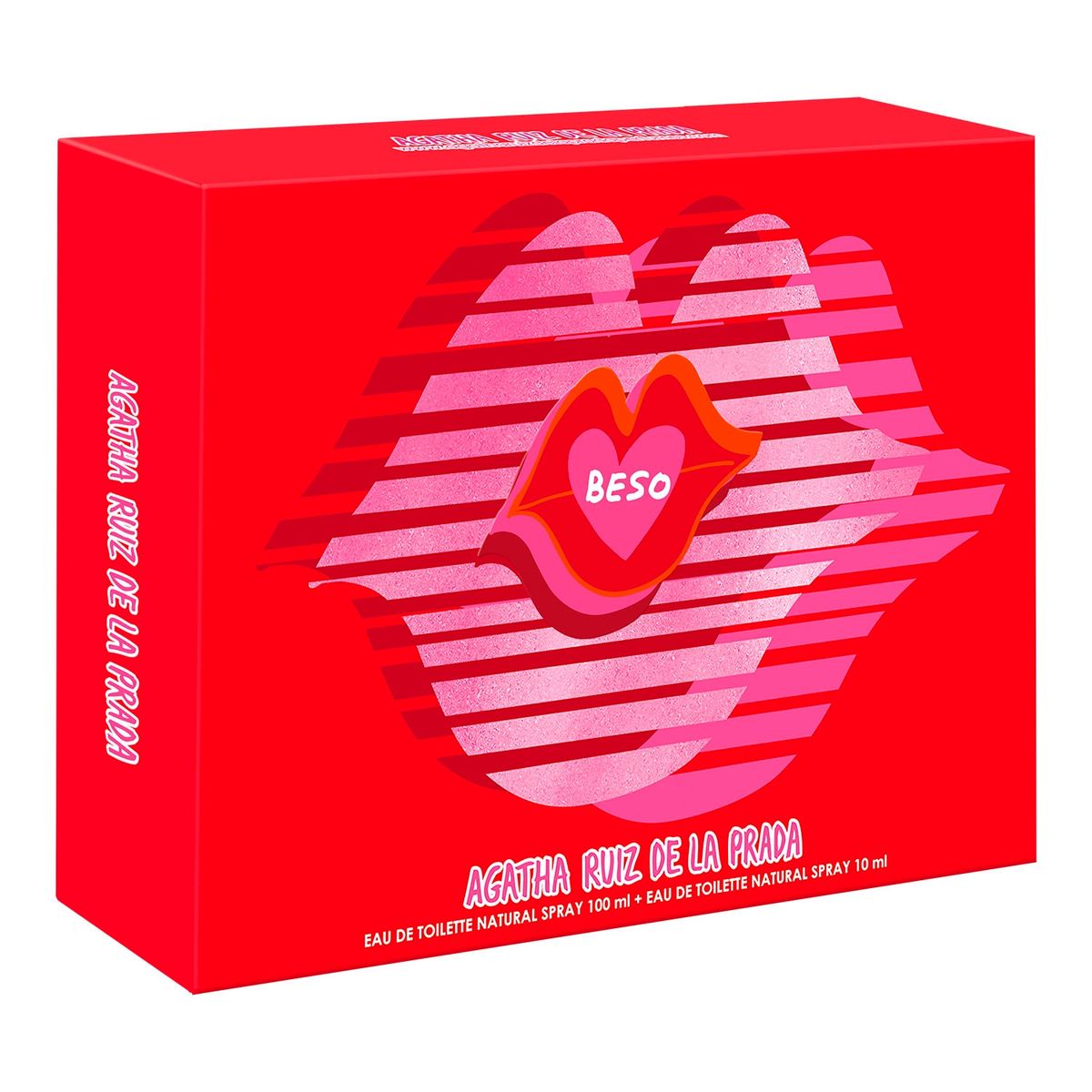 AGATHA RUIZ DE LA PRADA - Set Regalo Agatha Ruiz de la Prada Perfume Mujer Beso EDT 100ml + Megaspritzer 10ml Agatha Ruiz de la Prada
