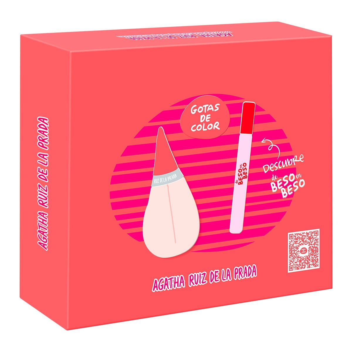 AGATHA RUIZ DE LA PRADA - Set Regalo Agatha Ruiz de la Prada Perfume Mujer Perfume Mujer Gotas de Color EDT 50ml + Megaspritzer 10ml Agatha Ruiz de la Prada
