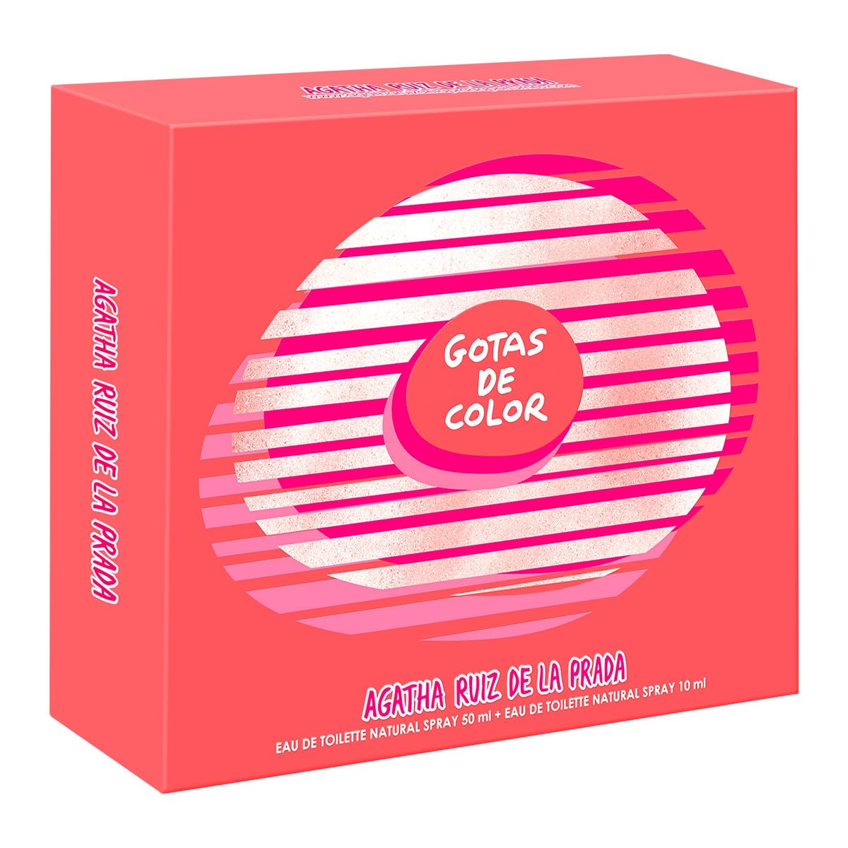 AGATHA RUIZ DE LA PRADA - Set Regalo Agatha Ruiz de la Prada Perfume Mujer Perfume Mujer Gotas de Color EDT 50ml + Megaspritzer 10ml Agatha Ruiz de la Prada