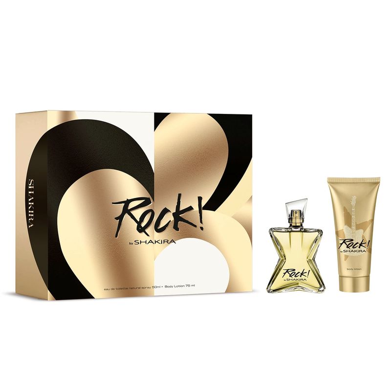 SHAKIRA - Set Regalo Shakira Perfume Mujer Perfume Mujer Rock EDT 50ml + Loción Corporal 75ml