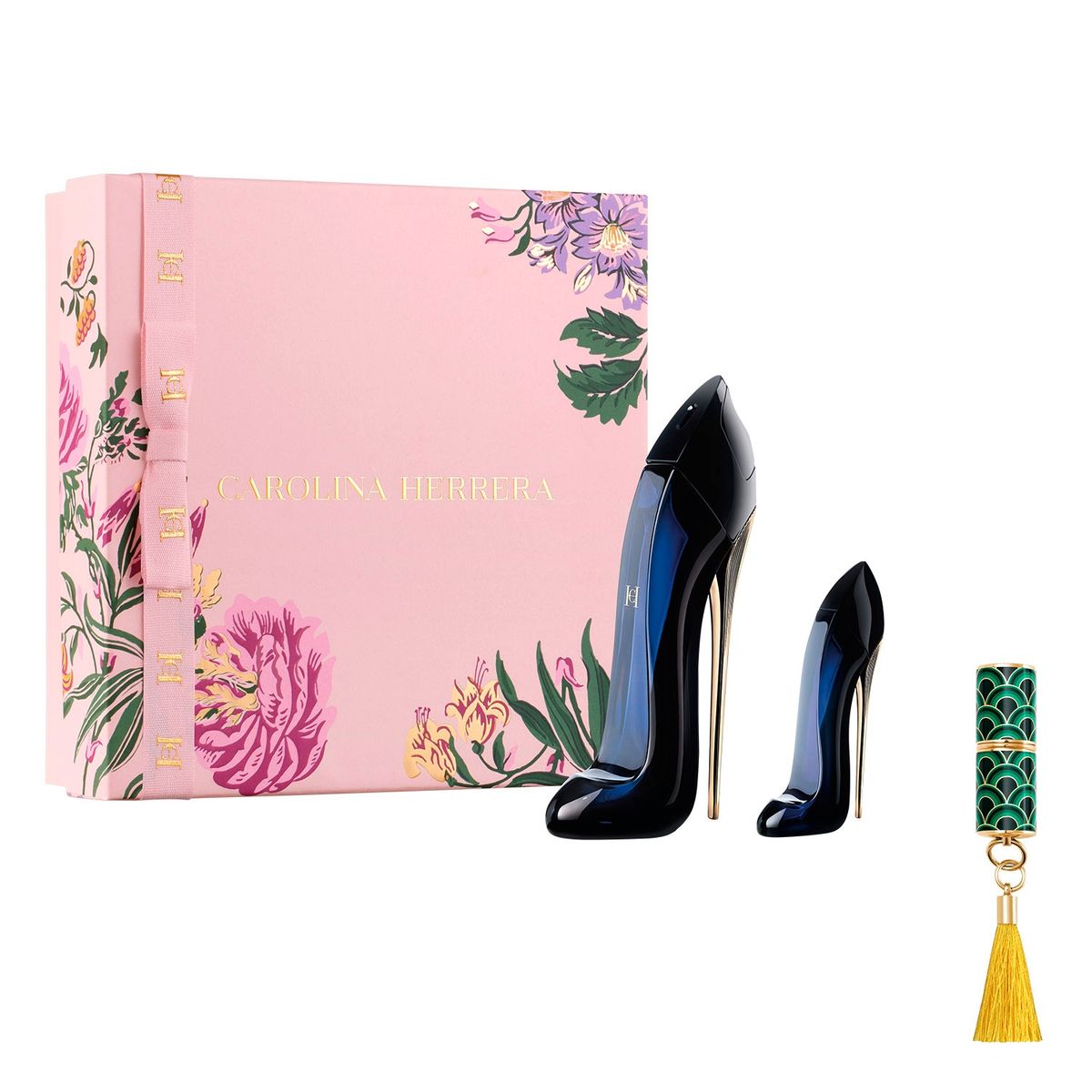 CAROLINA HERRERA - Set Perfume Good Girl EDP 80 Ml + Miniatura 7Ml + Fabulous Kiss Blur Matte 741 Nude Supreme Carolina Herrera