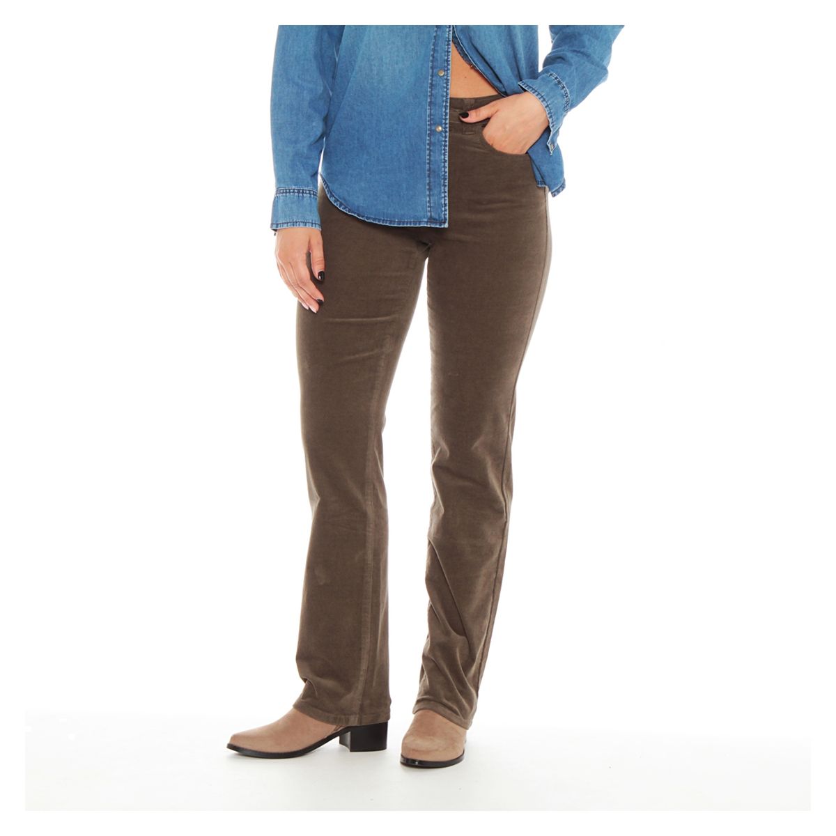 WADOS - Pantalón Recto Tiro Alto Mujer Wados