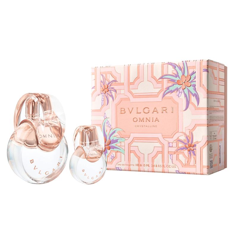 BVLGARI - Set Perfume Mujer Omn Cryst Juic EDT 100Ml + EDT 15Ml Bvulgari