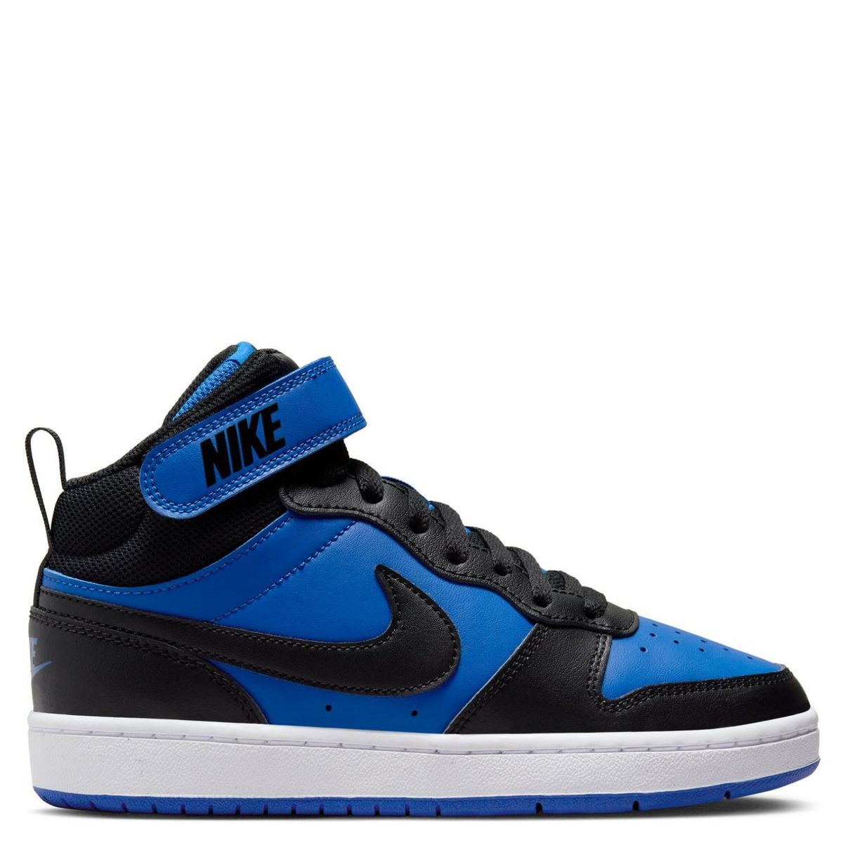 NIKE - Court Borough Mid 2 (Gs) Zapatilla Urbana Niño Cuero Azul (34.5 a 37) Nike