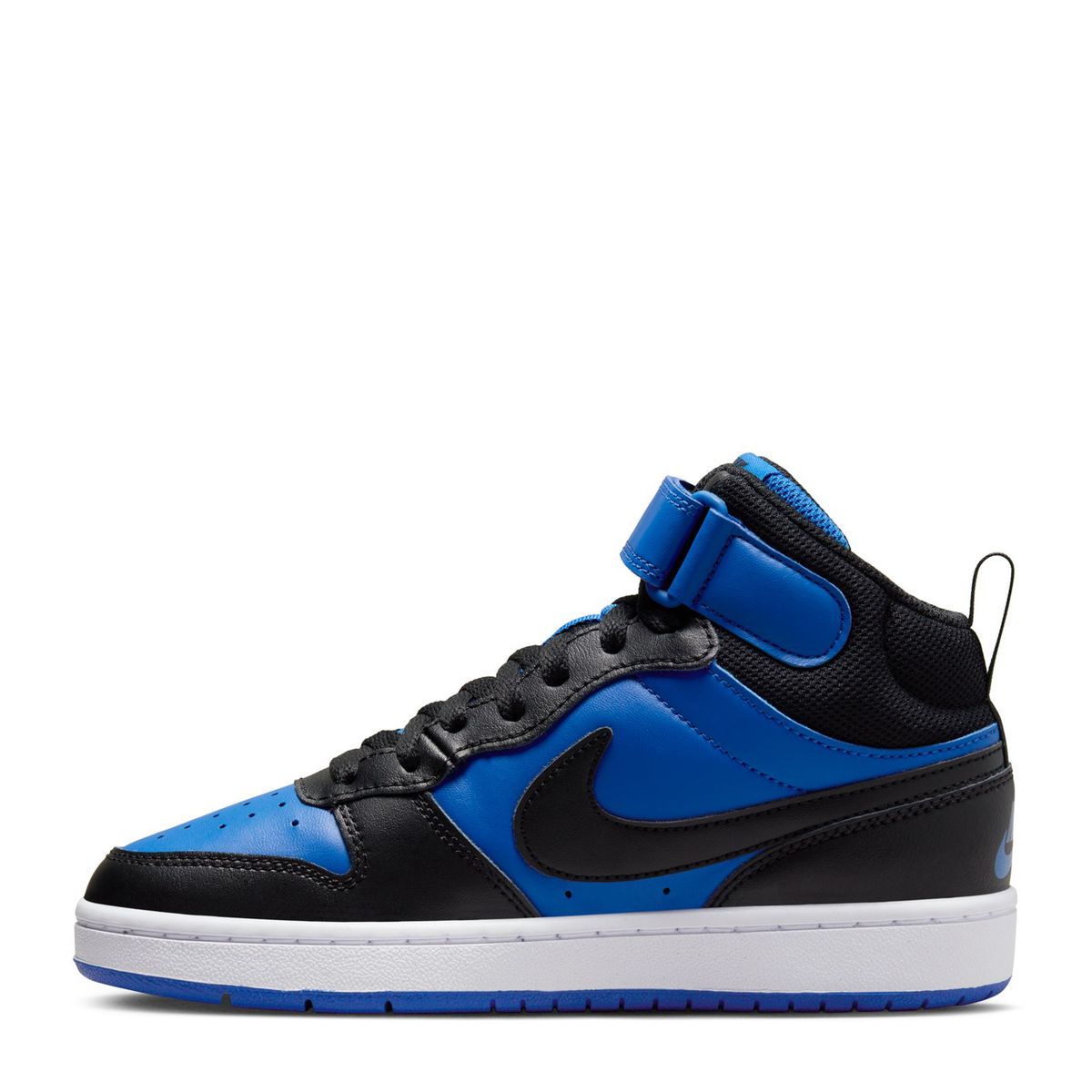 NIKE - Court Borough Mid 2 (Gs) Zapatilla Urbana Niño Cuero Azul (34.5 a 37) Nike