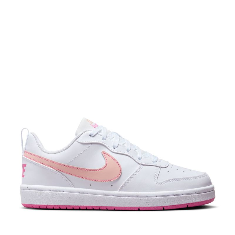 NIKE - Court Borough Low Recraft Zapatilla Urbana Niña Rosado (34.5 a 37.5) Nike