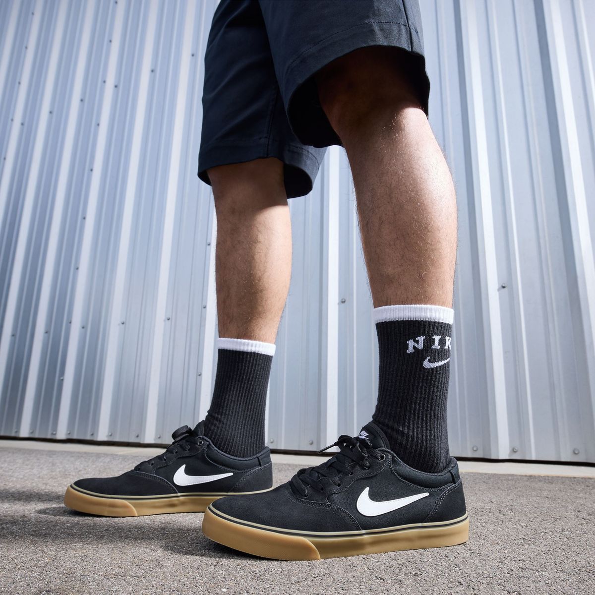 NIKE - Sb Chron 2 Zapatilla Urbana Hombre Cuero Negro Nike