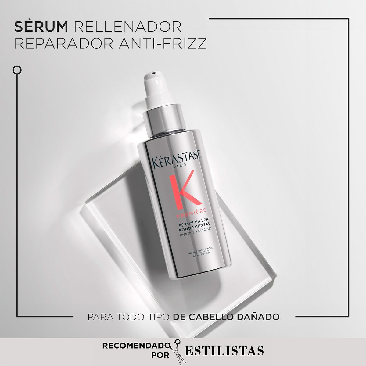 KERASTASE - Sérum Reparación Cabello Dañado Première Sérum Filler Fondamental 90Ml Kérastase