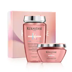 KERASTASE - Set Reparación Cabello Con Color Chroma Absolu Shampoo 250ml + Máscara 200ml Kérastase