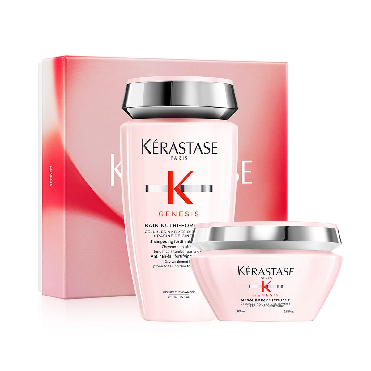 KERASTASE - Set Hidratante Anti-Caída Genesis Shampoo 250Ml + Máscara 200Ml Kérastase