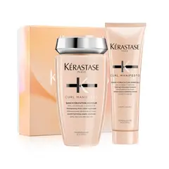 KERASTASE - Set Hidratación Cabello Rizado Curl Manifesto Shampoo 250Ml + Acondicionador 250Ml Kérastase