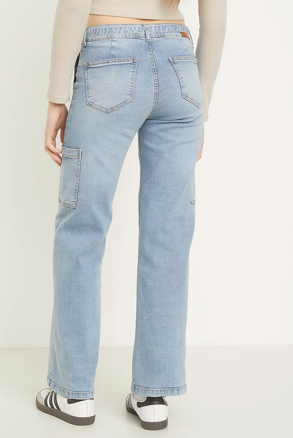 SYBILLA - Jeans Wide Legs Tiro Alto Mujer Sybilla