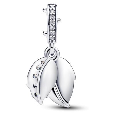 Imagen 2 del producto Colgante Doble Rosa Blanca Mujer