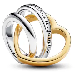 PANDORA - Charm Madrastra Corazones Entrelazados Dos Tonos Mujer