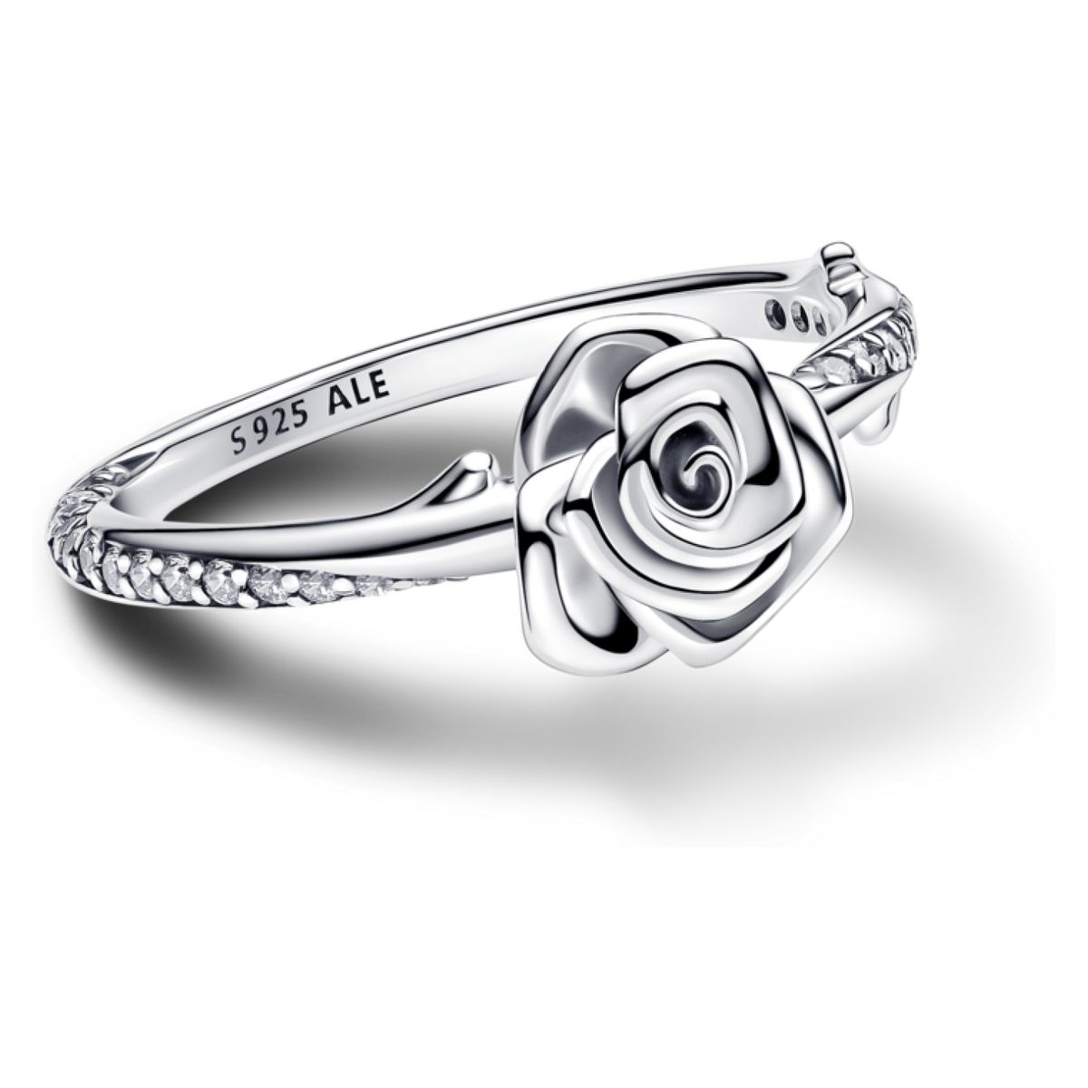 PANDORA - Anillo Rosa Floreciendo De Plata Mujer Pandora