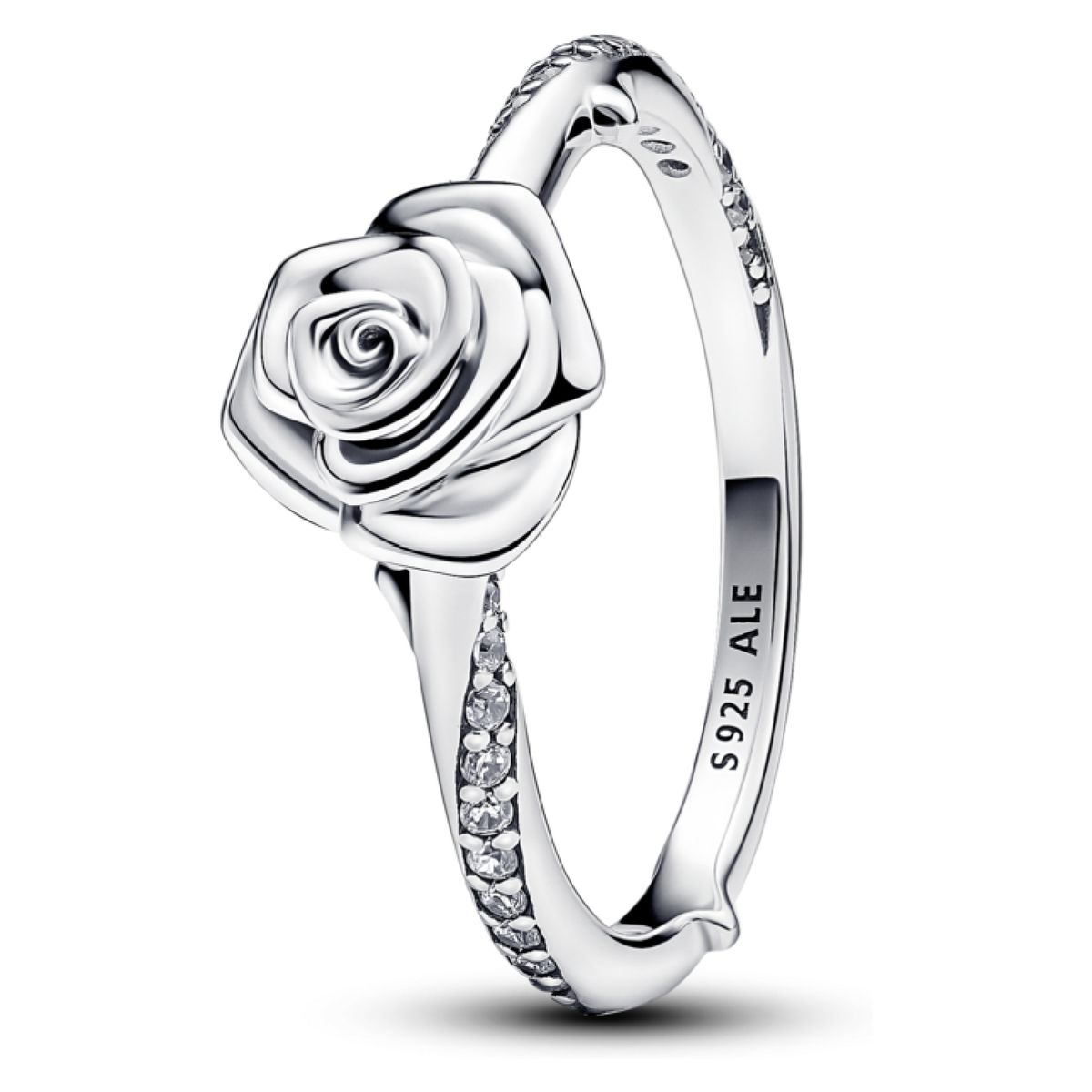 PANDORA - Anillo Rosa Floreciendo De Plata Mujer Pandora