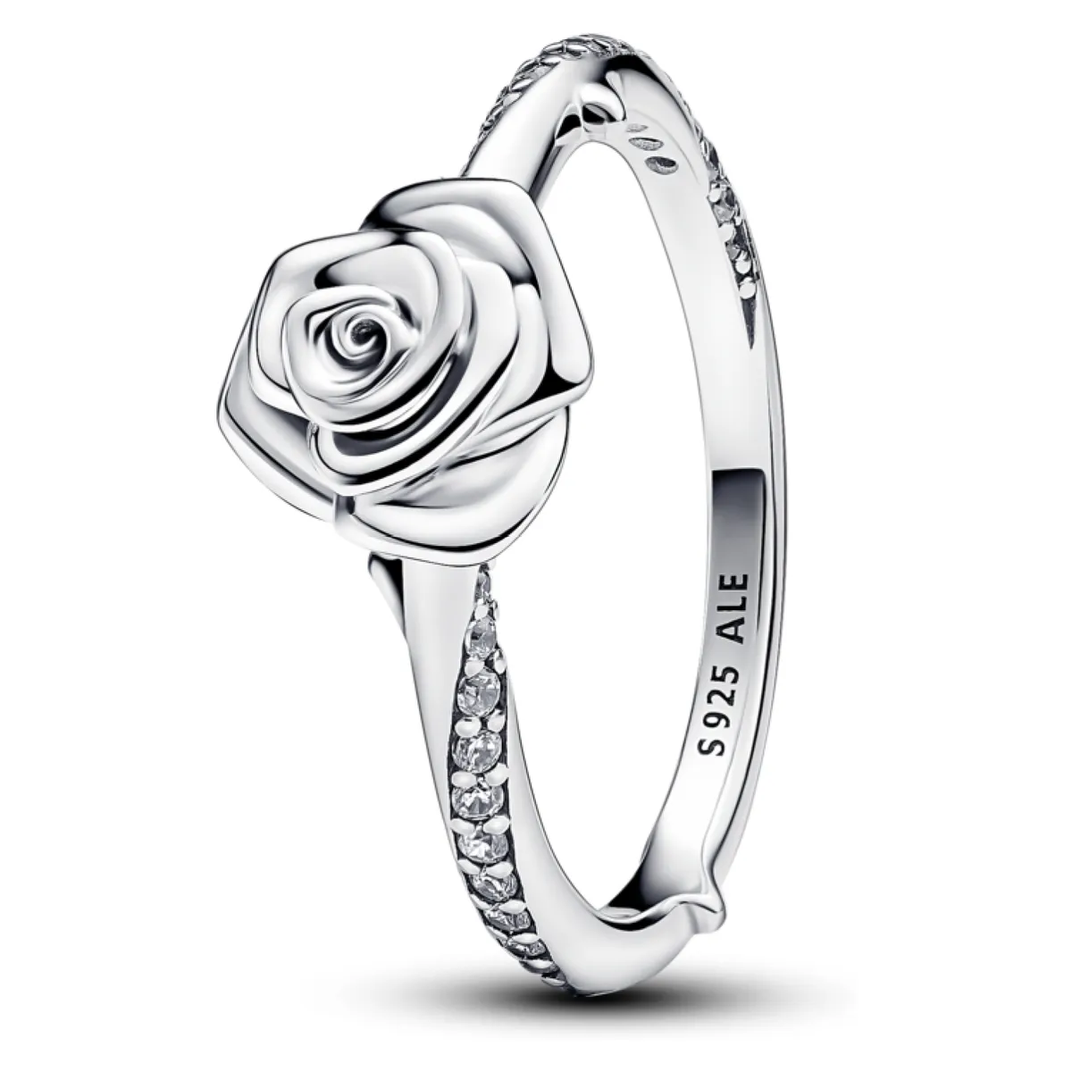 PANDORA - Anillo Rosa Floreciendo De Plata Mujer Pandora