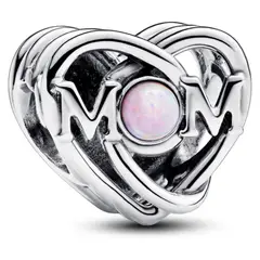 PANDORA - Charm Filigrama Corazón Y Madre Mujer