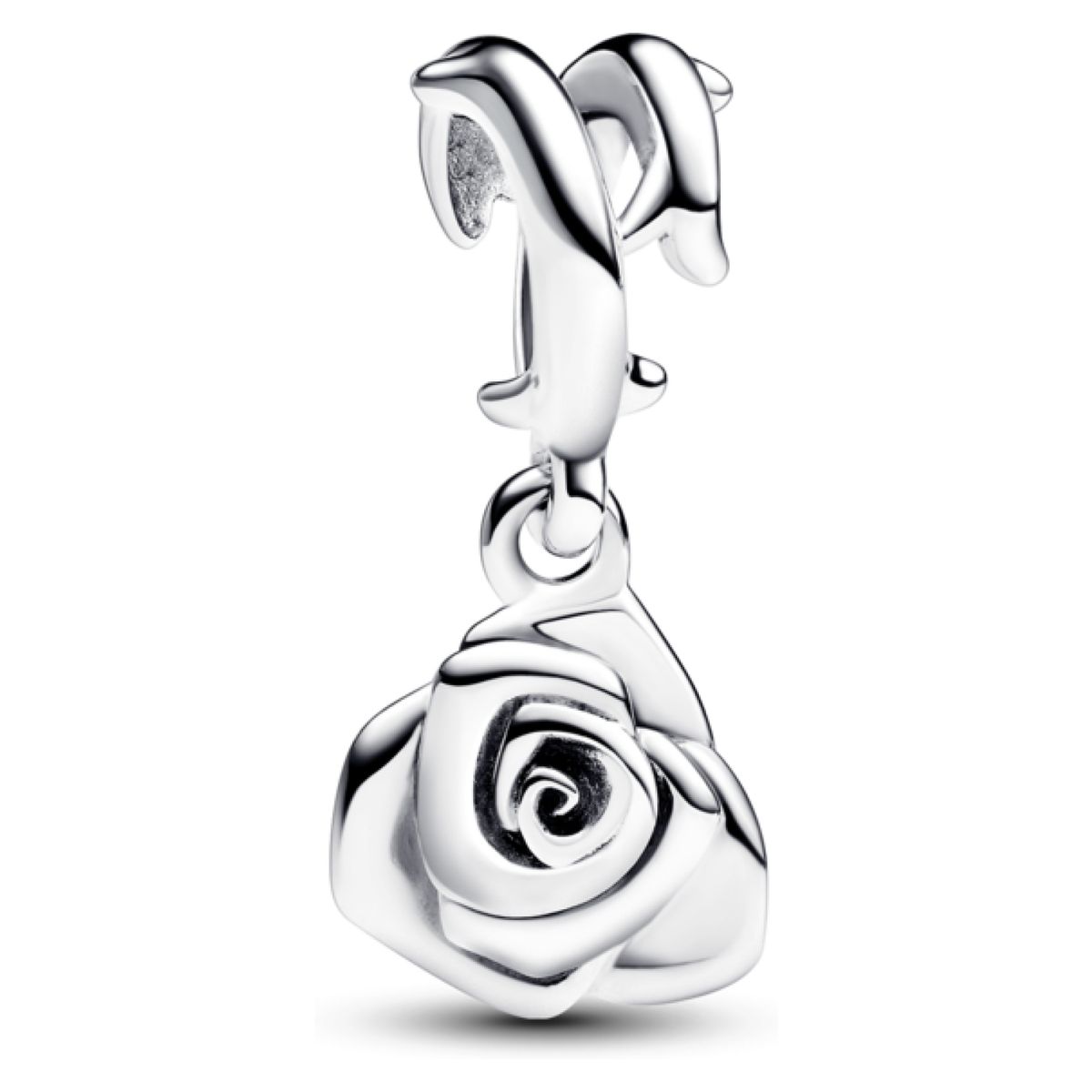 PANDORA - Charm Colgante Rosa Floreciendo De Plata Mujer Pandora
