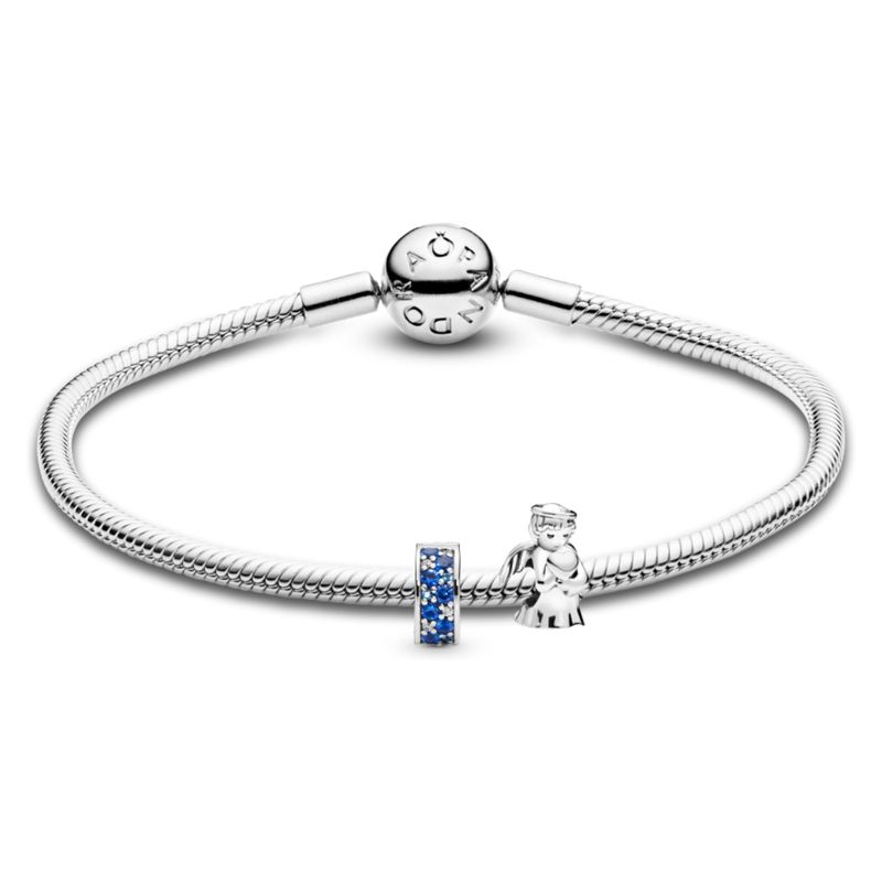 PANDORA - Brazalete Gift Set Angel Y Clip De Plata  Mujer Pandora