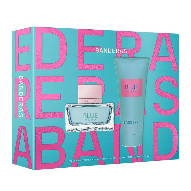 ANTONIO BANDERAS - Set Regalo Banderas Perfume Mujer Blue Seduction Woman 50Ml + Loción Corporal 75Ml Antonio Banderas