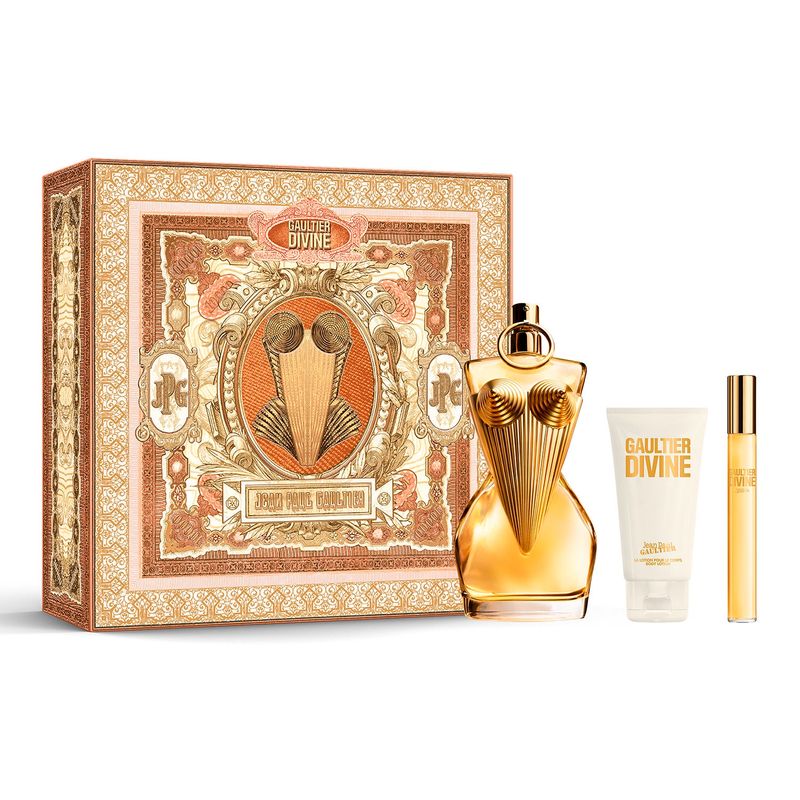 JEAN PAUL GAULTIER - Set Gaultier Divine Eau de Parfum 100 ml + Loción Corporal 75 ml + Eau de Parfum 10 ml Jean Paul Gaultier
