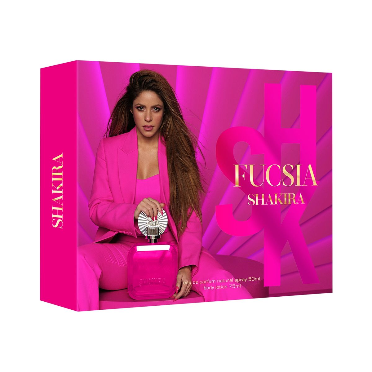 SHAKIRA - Set Regalo Shakira Perfume Mujer Perfume Mujer Fucsia EDP 50ml + Loción Corporal 75ml Shakira