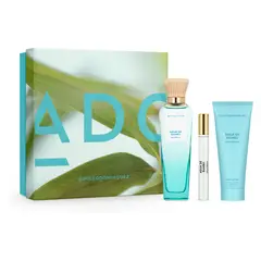ADOLFO DOMINGUEZ - Set Regalo Adolfo Domínguez Perfume Mujer Agua de Bambú EDT 120ml + Loción Corporal 75ml + Megaspritzer 10ml
