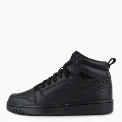 PUMA - Rebound V6 Mid Jr Zapatilla Urbana Niño Negro (35 a 38)