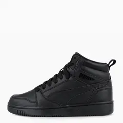 PUMA - Rebound V6 Mid Jr Zapatilla Urbana Niño Negro (35 a 38)