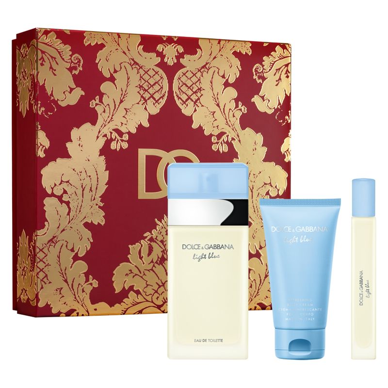 DOLCE&GABBANA - Set Perfume Mujer Estuche Light Blue Edt 100Ml+Bc 50Ml+Ts 10Ml Dolce & Gabbana