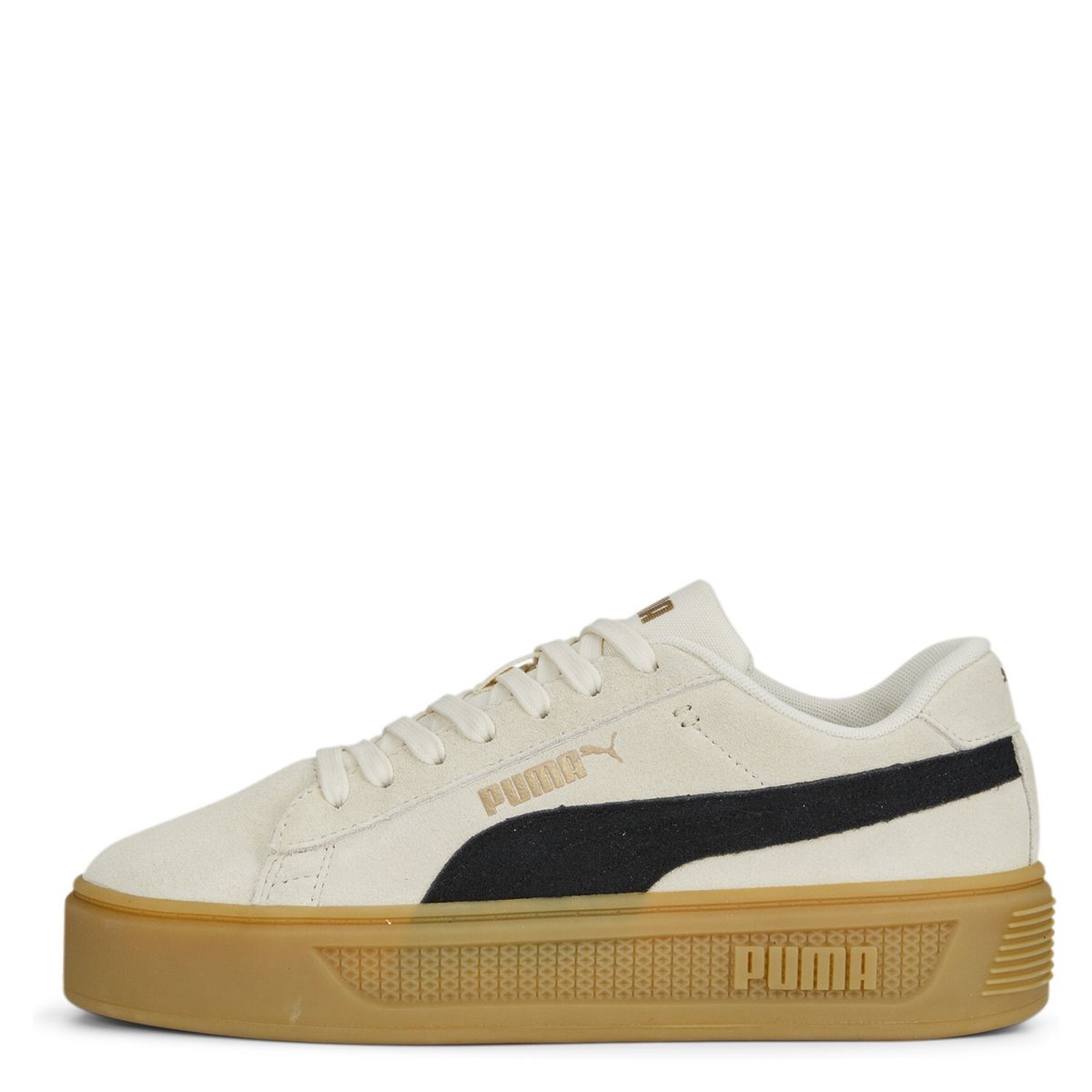 PUMA - Smash Platform V3 Sd Zapatilla Urbana Mujer Beige/Khaki Puma