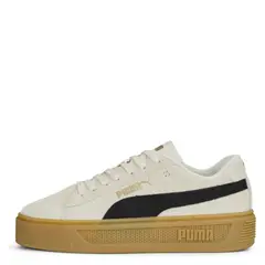 PUMA - Smash Platform V3 Sd Zapatilla Urbana Mujer Beige/Khaki