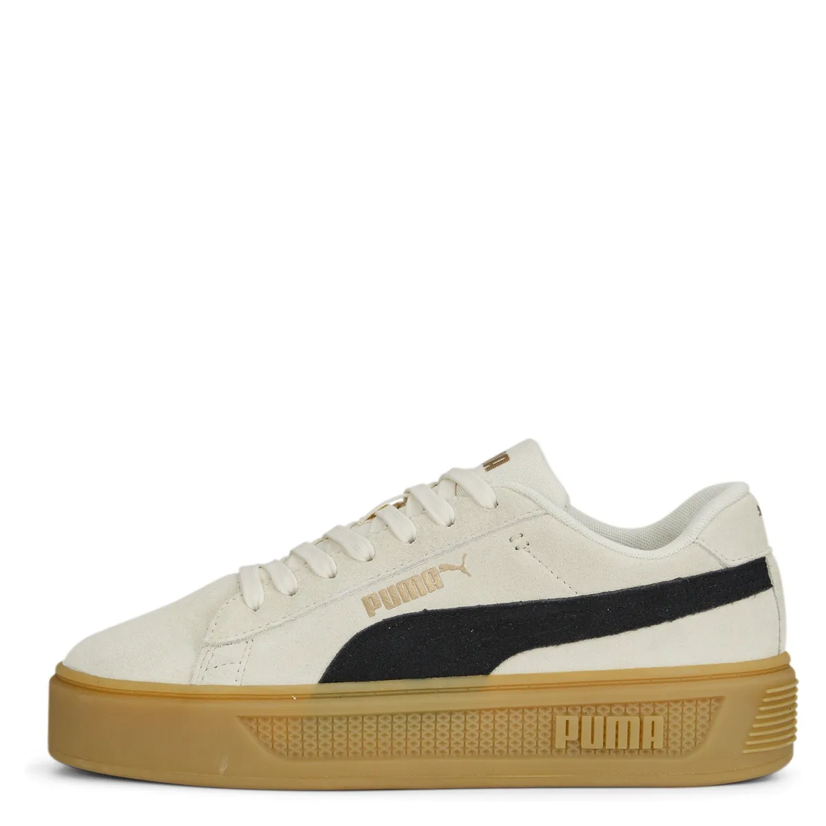PUMA - Smash Platform V3 Sd Zapatilla Urbana Mujer Beige/Khaki Puma